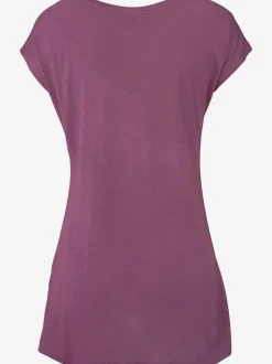T-shirt de plage avec col arrondi et manches courtes à imprimé graphique