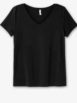 T-shirt encolure en v affinante