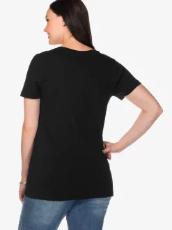 T-shirt encolure en v affinante