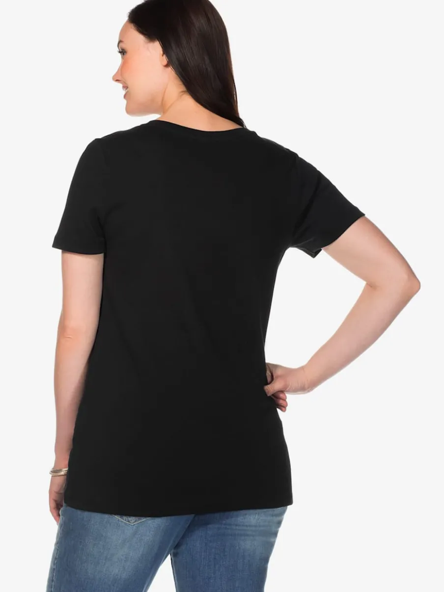T-shirt encolure en v affinante