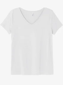 T-shirt encolure en v affinante