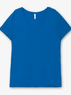 T-shirt encolure en v affinante