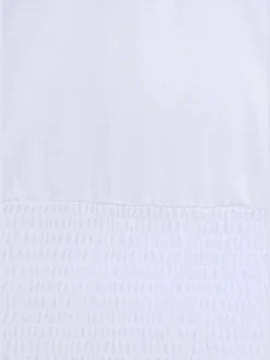 T-shirt à encolure extensible et manches 3/4 volantées