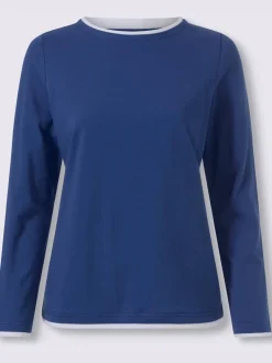 T-shirt à encolure ronde aspect 2 en 1
