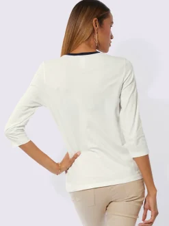 T-shirt à encolure ronde avec imprimé original brillant