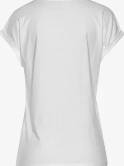 T-shirt encolure ronde avec inscription en coton bio