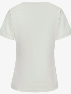 T-shirt encolure ronde avec logo sur le devant