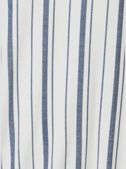 T-shirt à encolure ronde avec rayures verticales et manches courtes