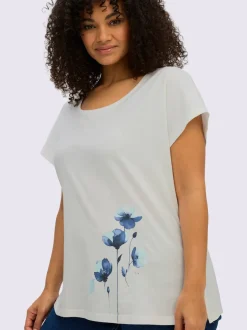 T-shirt à encolure ronde coupe confortable