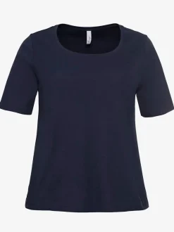 T-shirt encolure ronde dégagée