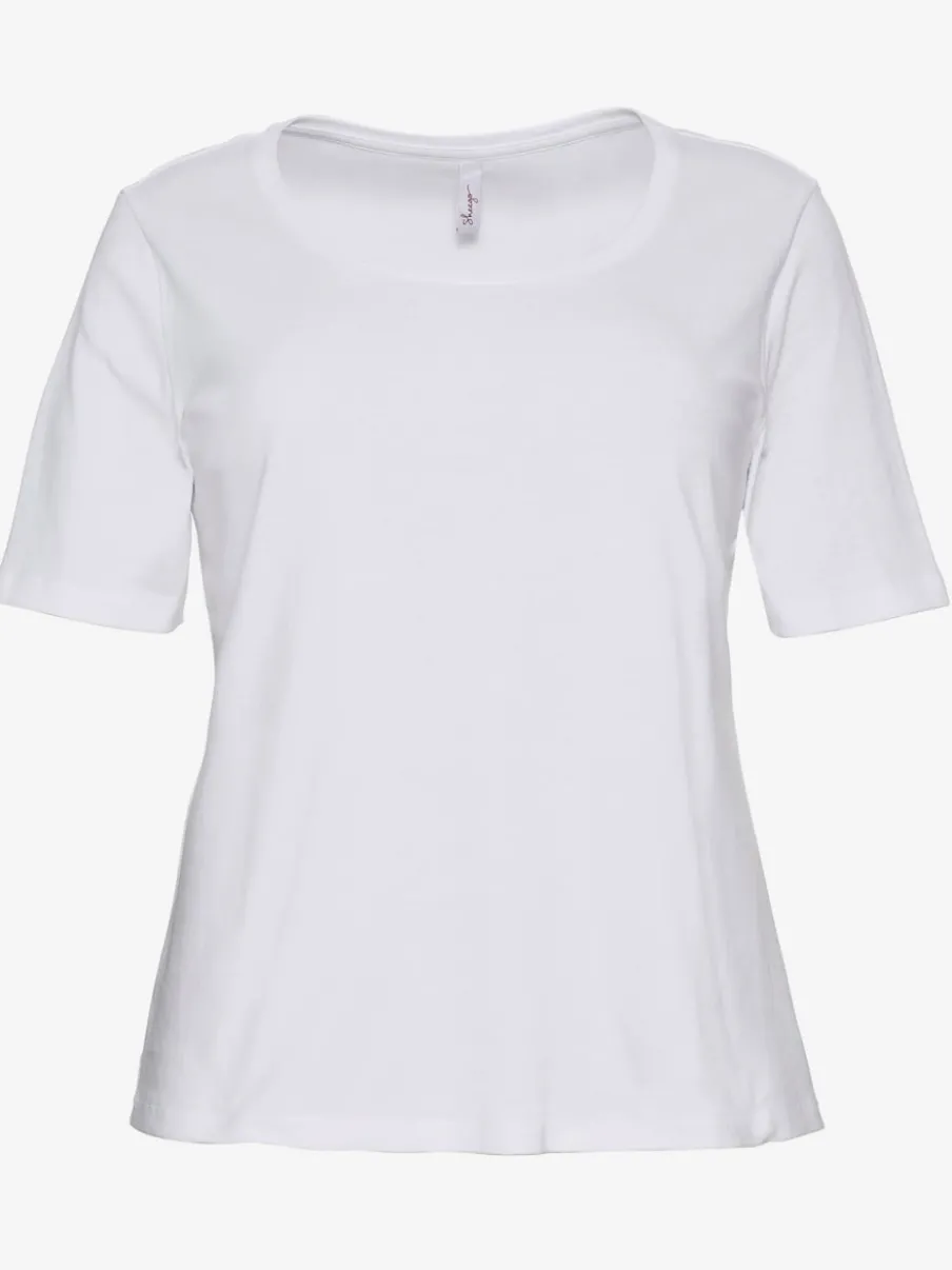 T-shirt encolure ronde dégagée