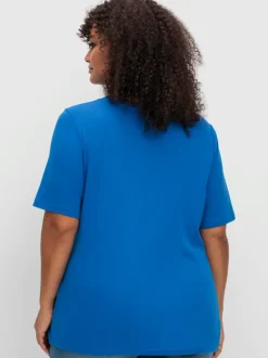 T-shirt encolure ronde dégagée