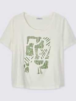 T-shirt à encolure ronde à encolure ronde
