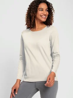T-shirt à encolure ronde en coton doux confortable