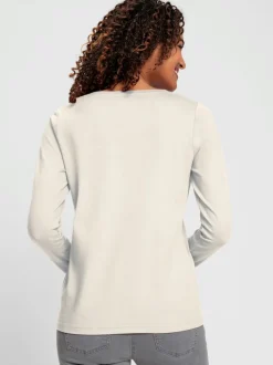 T-shirt à encolure ronde en coton doux confortable