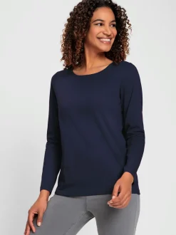 T-shirt à encolure ronde en coton doux confortable