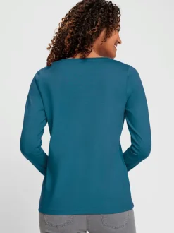 T-shirt à encolure ronde en coton doux confortable