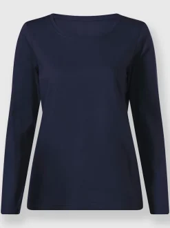 T-shirt à encolure ronde en coton doux confortable