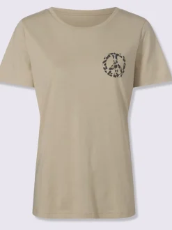 T-shirt à encolure ronde et manches courtes avec motif animal