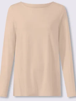 T-shirt à encolure ronde pli creux tendance au dos