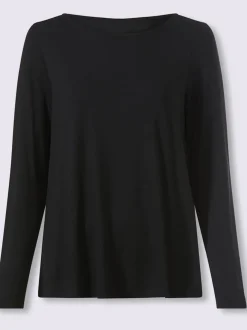 T-shirt à encolure ronde pli creux tendance au dos