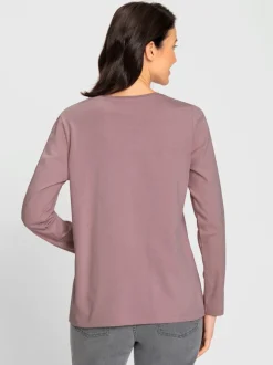 T-shirt à encolure ronde superbe broderie de cordonnet