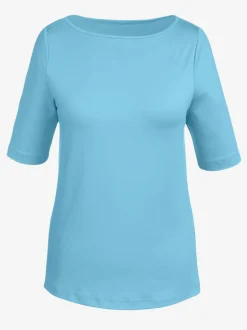 T-shirt encolure U manches courtes matière douce respirante