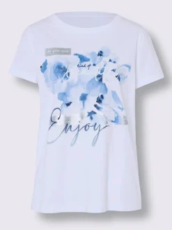 T-shirt en coton à col rond et manches courtes