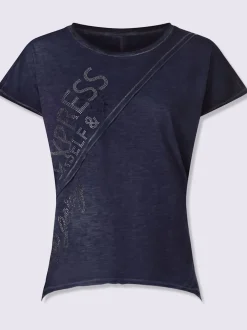 T-shirt en pur coton avec col rond et manches courtes