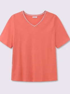 T-shirt en v