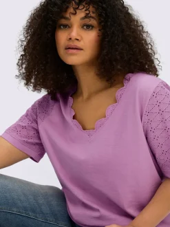 T-shirt en v
