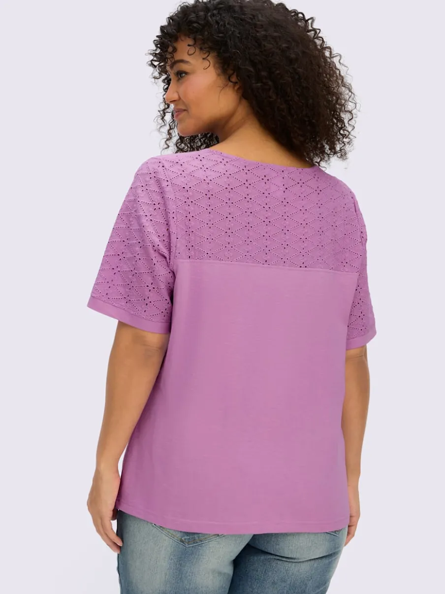 T-shirt en v