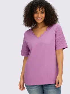 T-shirt en v