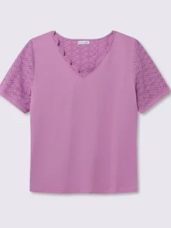 T-shirt en v