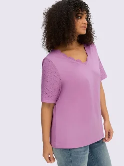 T-shirt en v