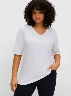 T-shirt en v