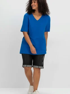 T-shirt en v encolure en v affinante