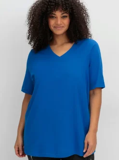 T-shirt en v encolure en v affinante