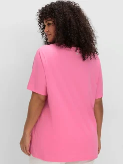 T-shirt en v encolure en v affinante