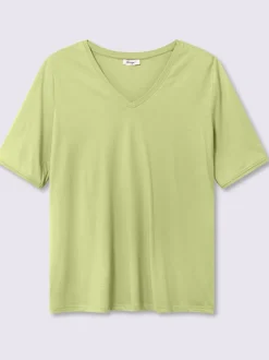 T-shirt en v encolure en v affinante
