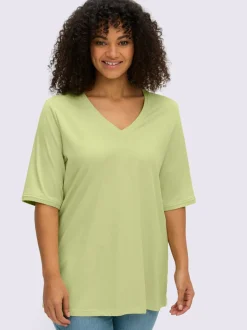 T-shirt en v encolure en v affinante
