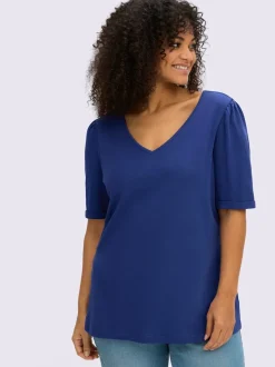 T-shirt en v encolure en v affinante