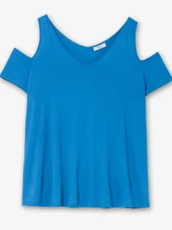 T-shirt en v encolure en v affinante