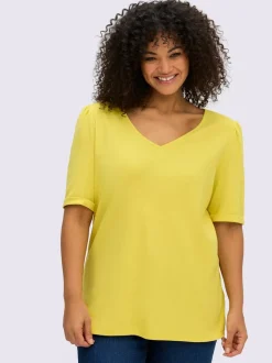 T-shirt en v encolure en v affinante