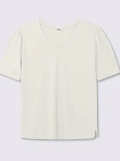 T-shirt en v encolure en v affinante