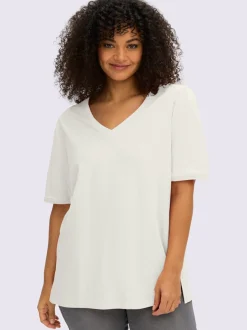 T-shirt en v encolure en v affinante