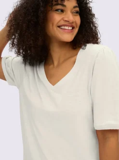 T-shirt en v encolure en v affinante