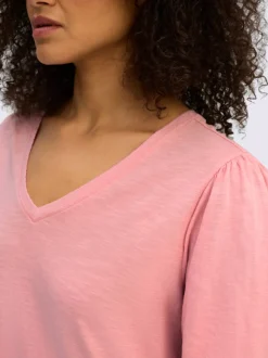 T-shirt en v encolure en v affinante