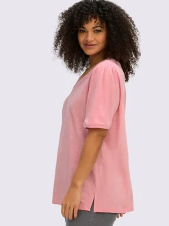 T-shirt en v encolure en v affinante