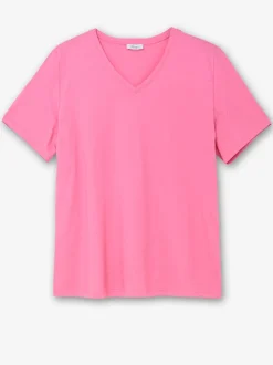 T-shirt en v encolure en v affinante